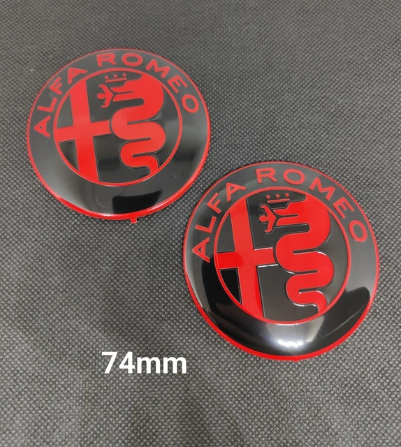 Logo Alfa Romeo Métal Badge Noir Et Blanc - Pour 159,147,GT,Brera,Mito Neuf