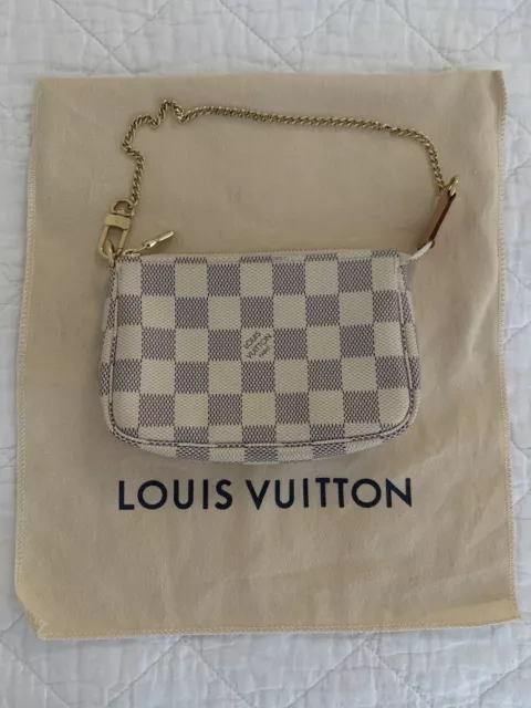 Louis Vuitton Mini Pochette Accessoires in Damier Azur  - DISCONTINUED by LV!