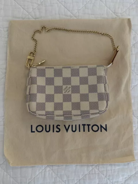 Louis Vuitton Mini Pochette Accessoires in Damier Azur - DISCONTINUED by LV! Louis Vuitton Mini Pochette Accessoires in Damier Azur - DISCONTINUED by LV!