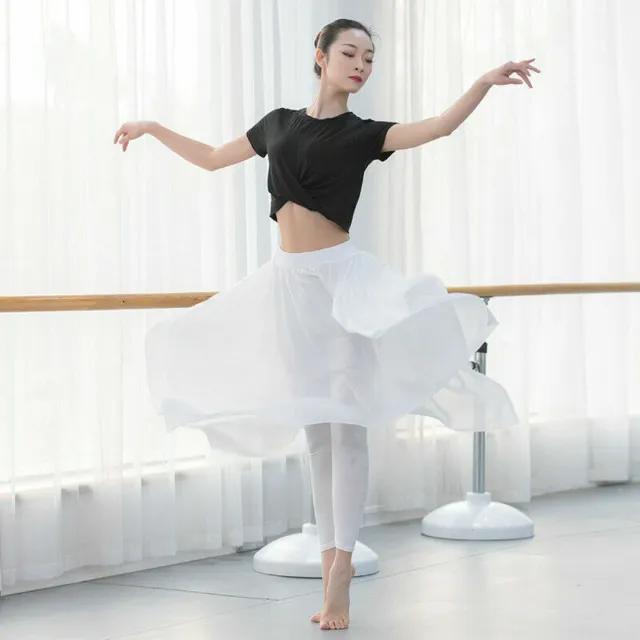 Ragazza Balletto Gonna Chiffon Vestito da Danza Pratica con Pantaloni 2