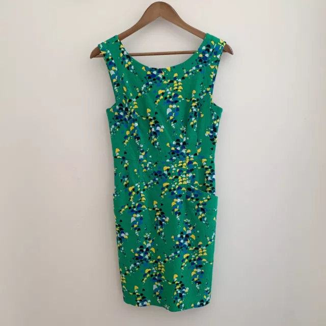 Anthropologie Plenty Tracy Reese Dress Size 6 Confetti Field Shift Green