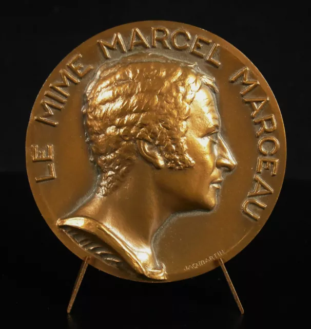 Médaille clown acteur Marcel Marceau Mime incarant Bip artsite actor 1982 medal 2