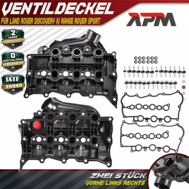 2x Couvre-Soupape L+R pour Land Rover Discovery IV Range Rover Sport 3.0L Diesel
