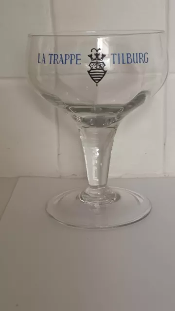 LA TRAPPE GLASS VERY RARE TILBURG DUTCH?? Gold Rim