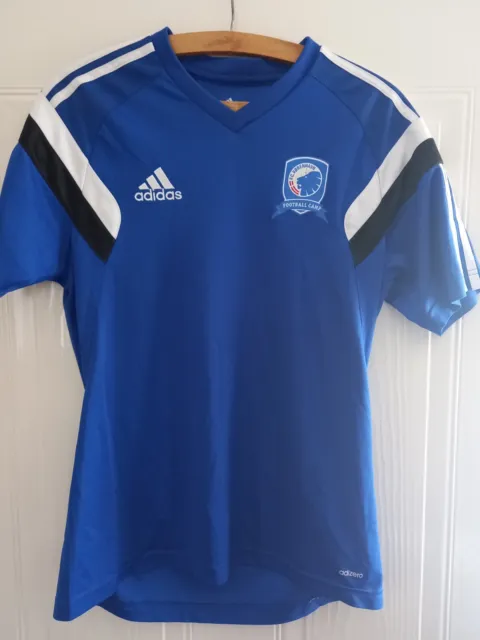 FC Kopenhagen Fußball Shirt Trikot Top Adidas Herren Größe Original Kobenhavn blau