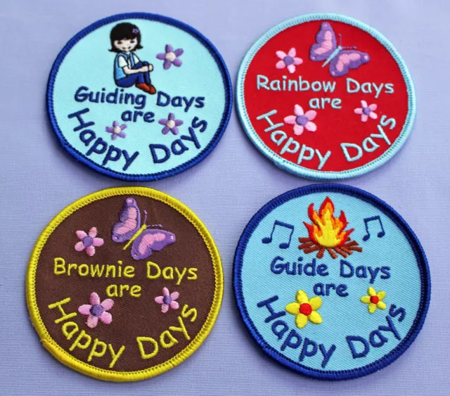 Girl Guides Guiding Brownies Rainbows Happy Days Fun Badge multibuy discounts