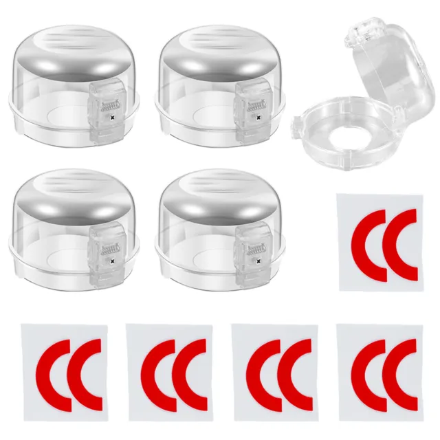 5 Pcs Gas Stove Knob Covers with Adhesive Heat Resistant Gas Knob€