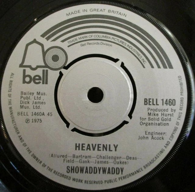 SHOWADDYWADDY Heavenly 7" Single
