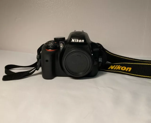 Nikon D D3300 24.2MP Digital SLR Camera - Black (Body Only)