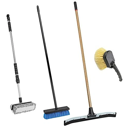 Harper 37518700 All-Purpose Scrubbing & Squeegee Brush Set with 10 in. Wash B...