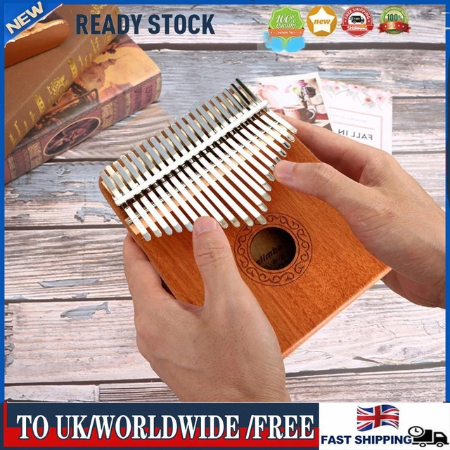 21 Key Kalimba Wooden Thumb Piano Mbira Musical Instrument Gift with Accessory