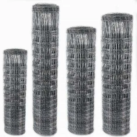 1250 Meter (25 Rollen a 50 Meter) Wildzaun Forstzaun Knotengeflecht 180/24/15