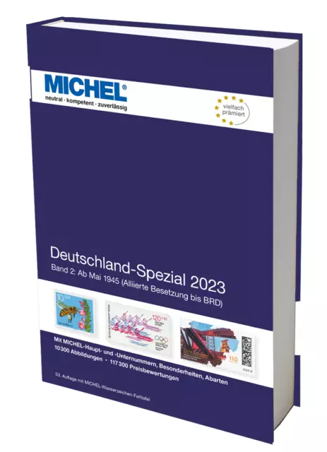 MICHEL Briefmarken Katalog Deutschland-Spezial 2023 – Band 2 ab Mai 1945 Neu