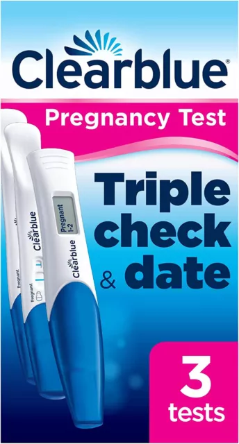 Clearblue Pregnancy Triple Check, 2 Ultra Early Tests & 1 Weeks Indicator Test