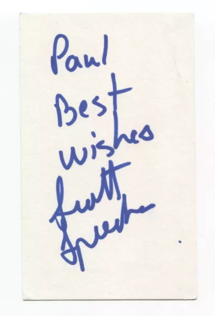 Scott Speedman Signed 3x5 Index Card Actor Signature Underworld Animal Kingdom