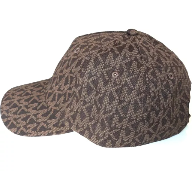 NWT Michael Kors Printed MK Logo Adjustable Baseball Cap (hat)