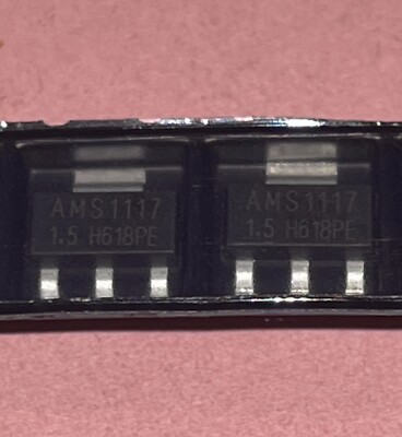 AMS 5 X AMS1117 SMD REGULADOR DE TENSIÓN 3.3V 3,3V 1A VOLTAGE REGULATOR SOT-223 SP 