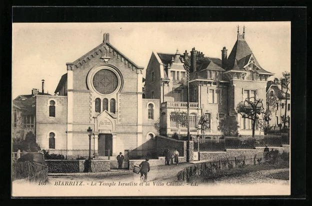Cpa 64 Biarritz Extremite De La Cote Des Basques Villa Bellega Vieux