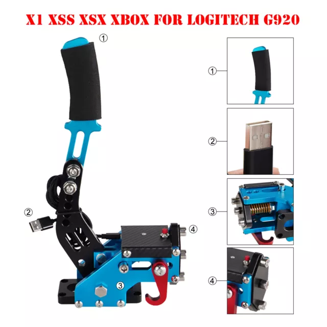 14Bit X1 XSS XSX XBOX USB3.0 SIM Handbrake Kits for Steering Wheel Stand G920 AU