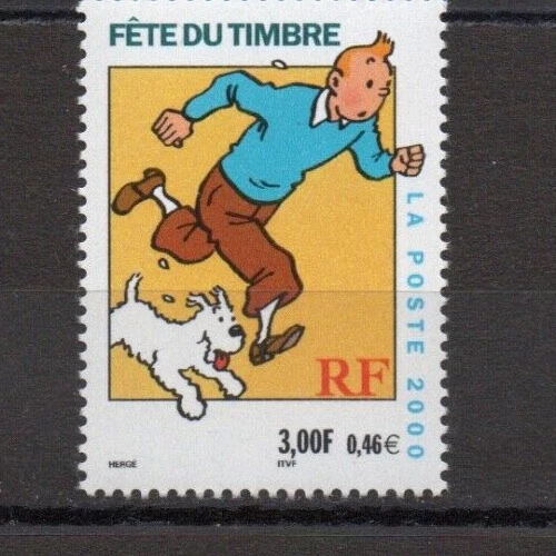 Carte Premier Jour Fête Du Timbre Tintin 2000 – Oblitérée Chamalières – N°3303