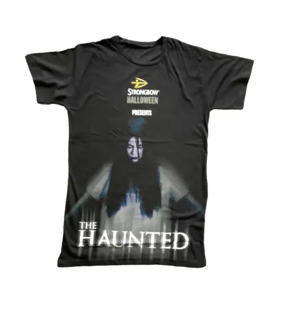 Mens Strongbow Halloween The Haunted Black T- Shirt Size L