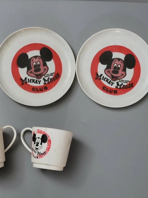 Vintage 1970s 5 Pc Mickey Mouse Club Tea Set