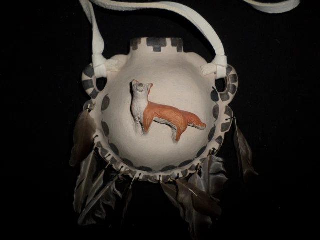 Fine Mary Trujillo Pottery Canteen Native American Cochiti Pueblo