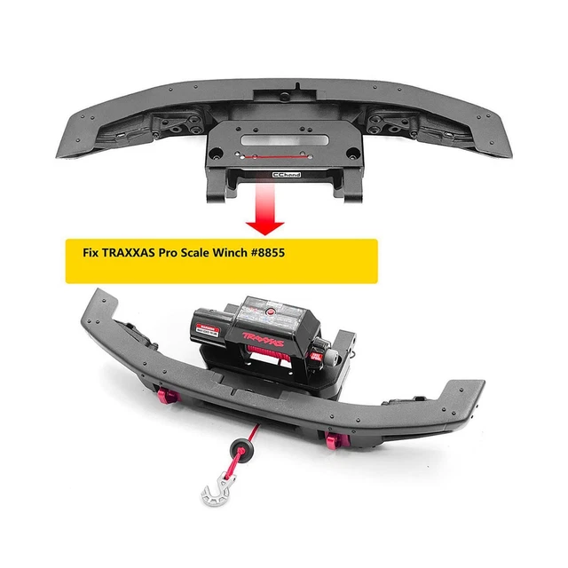 METAL FRONT BUMPER Winch Mount For TRAXXAS TRX4 Ford BRONCO 2021 1/10