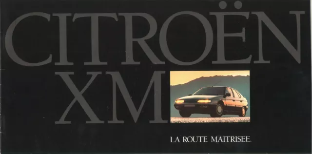 Catalogue brochure prospekt Citroën XM 1990 BE Fr