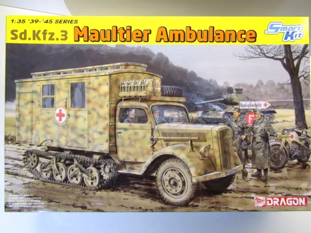 Dragon 1:35 Scale WWll German Sd.Kfz.3 Maultier Ambulance Model Kit # 6766