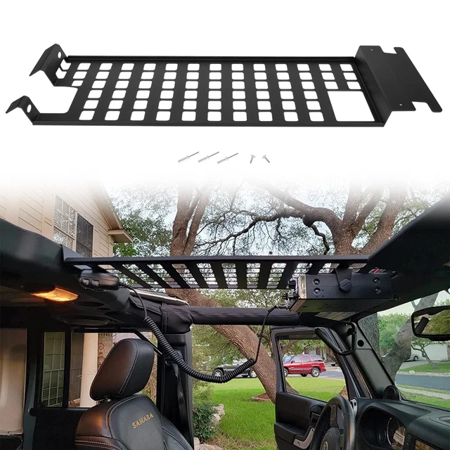 TOP ROOF RACK Hard Top Molle Luggage Panel for 0718 Jeep Wrangler JK 4