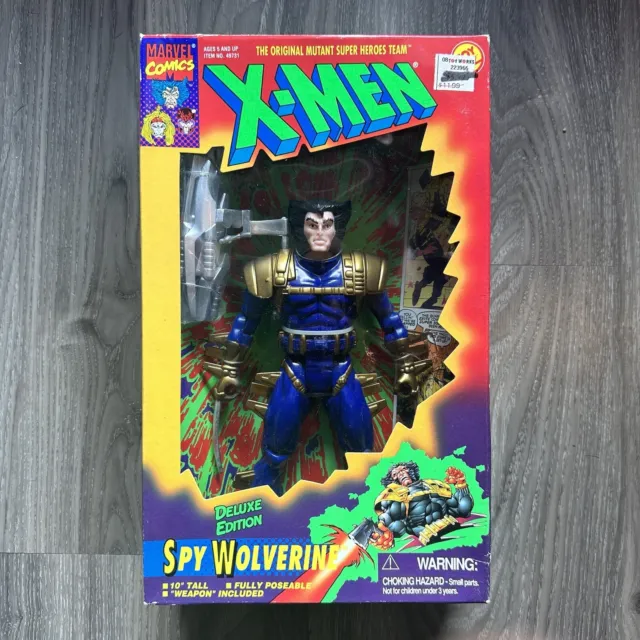 🔥NEW 1996 Marvel toybiz 10” X-men spy Wolverine Deluxe Edition NIB 🔥