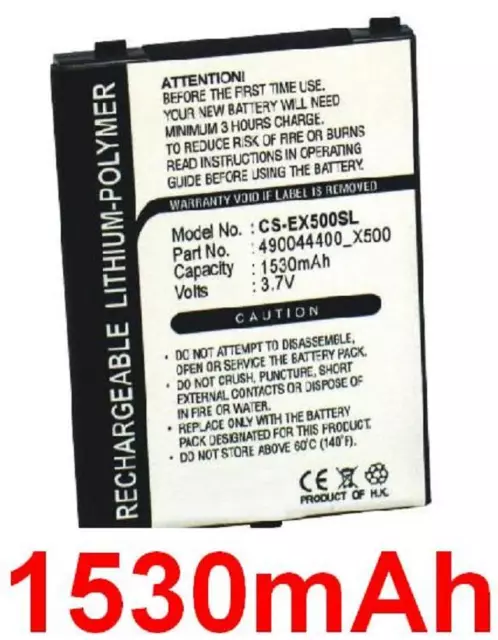 Batterie 1530mAh Pour E-ten glofiish M700 M750 X500 X500+ X600 X61 X610 X650
