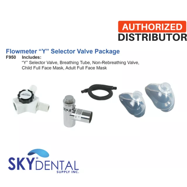 Belmed F950 Dental Y Selector Valve Package for Oral Surgery N2O System