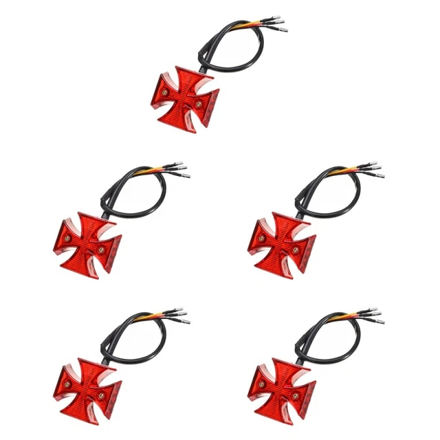 Faro Posteriore LED Per Moto Rettangolare - Luce Freno E Stop, Impermeabile, 12V - Foto 13