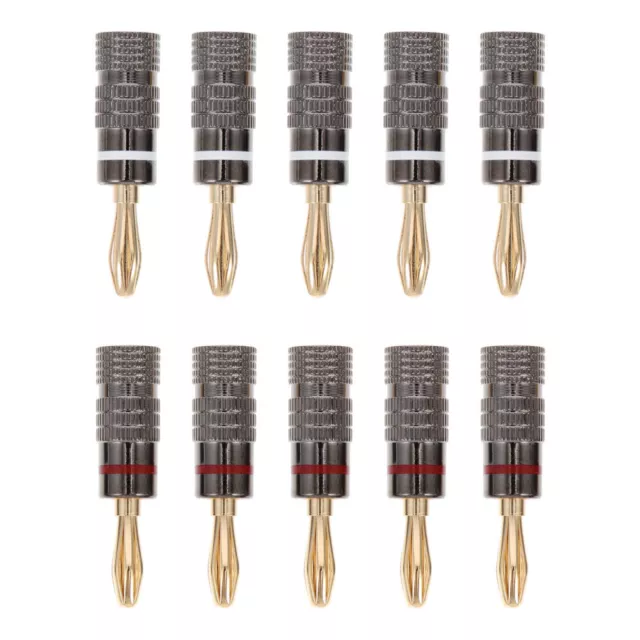 10 Pcs Stecker Für Lautsprecherkabel Kupfer Elektrische Kabelverbinder