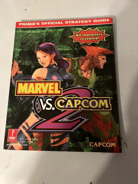 Marvel vs Capcom 2 Strategy Game Guide Sega Dreamcast Prima Games 2000 PS2 Fight