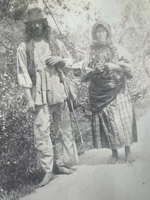 Hungary Roma Tigani 'Gypsies' near Orsova [now Romania]. c1890 photograph.