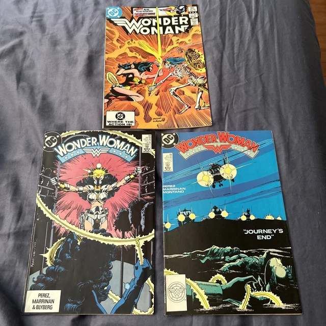3 Lot Vintage 1980s DC Wonder Woman Comic Books Sep 34 Oct 35 Mar 301