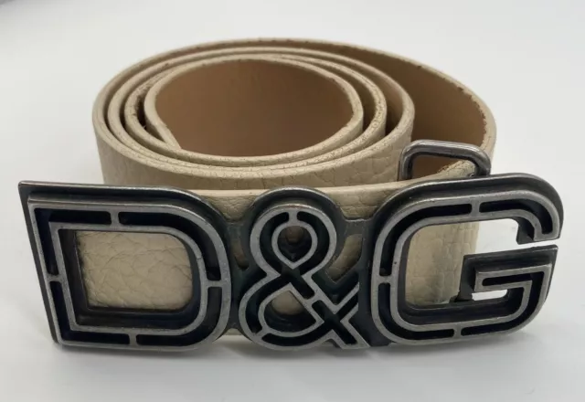 Dolce & Gabbana leather DG logo belt Length: 108 cm (42.52 inch) free shipping