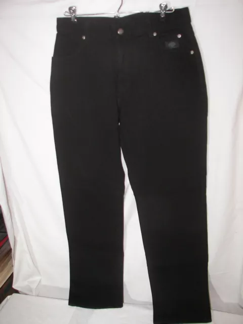 Gently used Womens Size 8R Genuine Harley Davidson Classic Black Denim Jeans