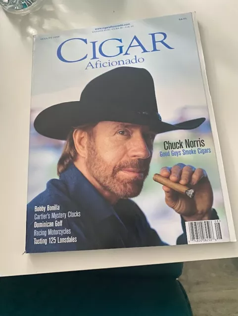 Cigar Aficionado Magazine: Chuck Norris: August 1998: