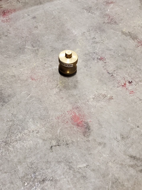 brass camlock DUST PLUG, 1"