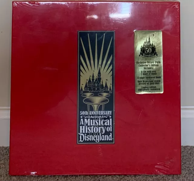 Musical History of Disneyland 50th Anniversary CD+Gold Vinyl Set - Ltd First Ed!
