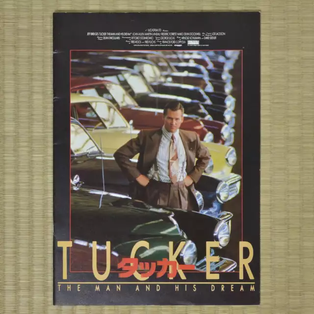 Tucker: The Man and His Dream Japan Movie Program 1988 Jeff Bridges Joan Allen