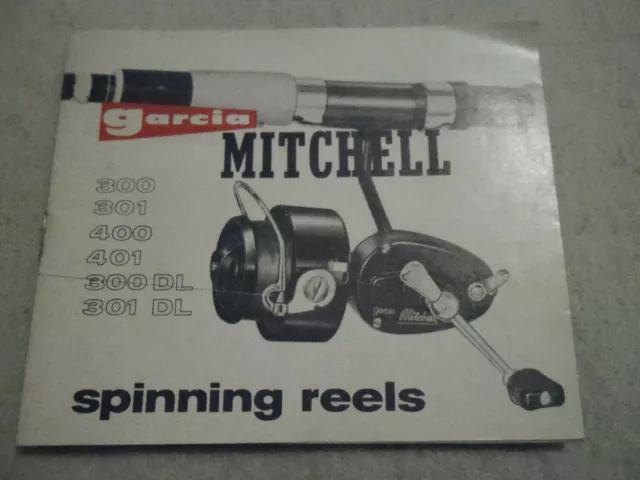 GREAT VINTAGE GARCIA MITCHELL #300-301 Spinning Reel Service