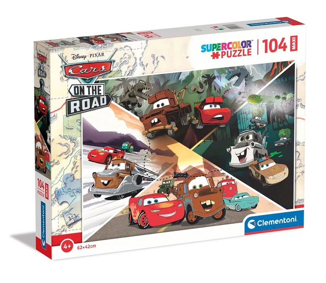 CLEMENTONI SUPERCOLOR DISNEY Pixar Cars on the Road-104 stuks kinderen ...