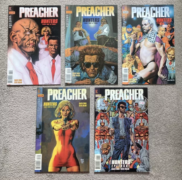 Preacher Hunters #13 #14 #15 #16 #17 Complete Comic Set (1996) Bagged & Boarded