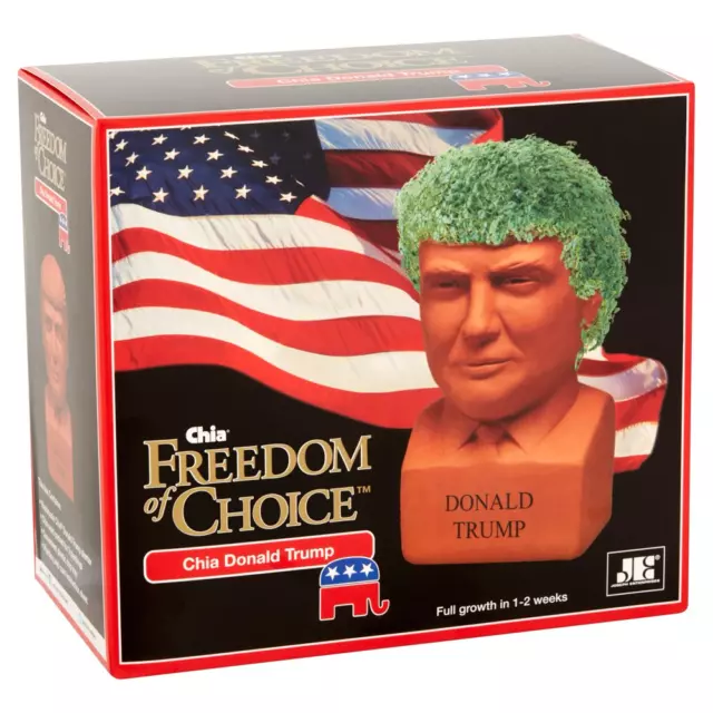 Chia Pet Donald Trump Freedom of Choice - Decorative Pot Chia Seeds Novelty Gift 3