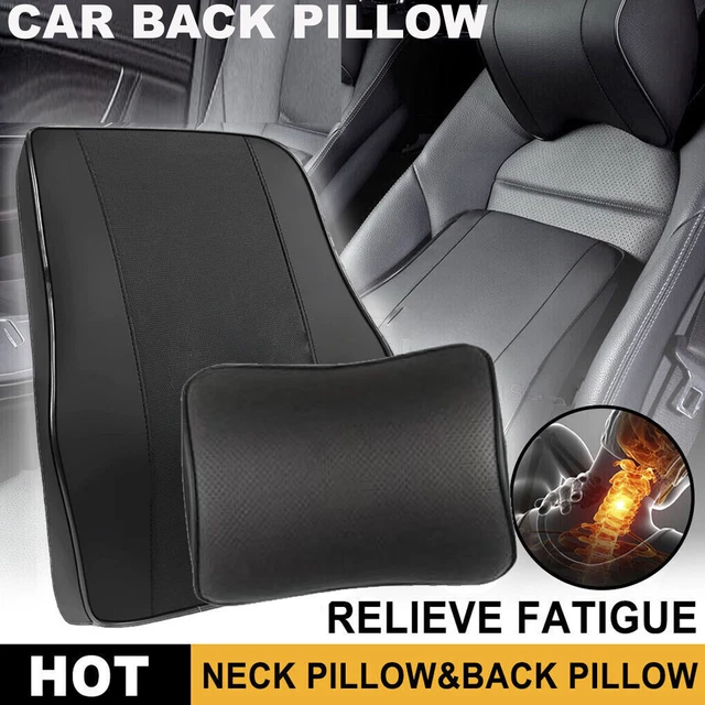 Adjustable Car Seat Pillow Headrest Head Neck & Back Support Rest Sleep Cushion